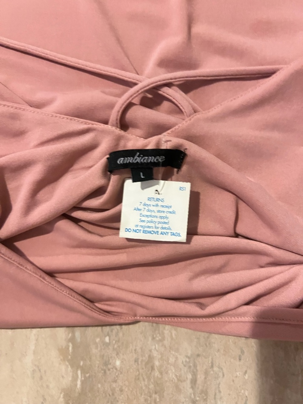 Ambiance Pink Strappy Bralette